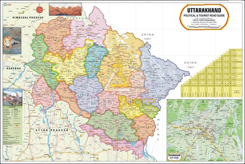 Uttarakhand Political Map Chart